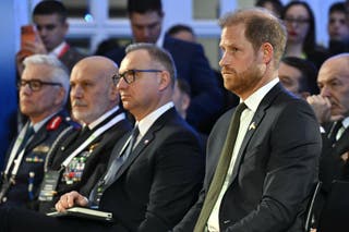 Britain's Prince Harry, Duke of Sussex, attends the Kyiv Security Forum